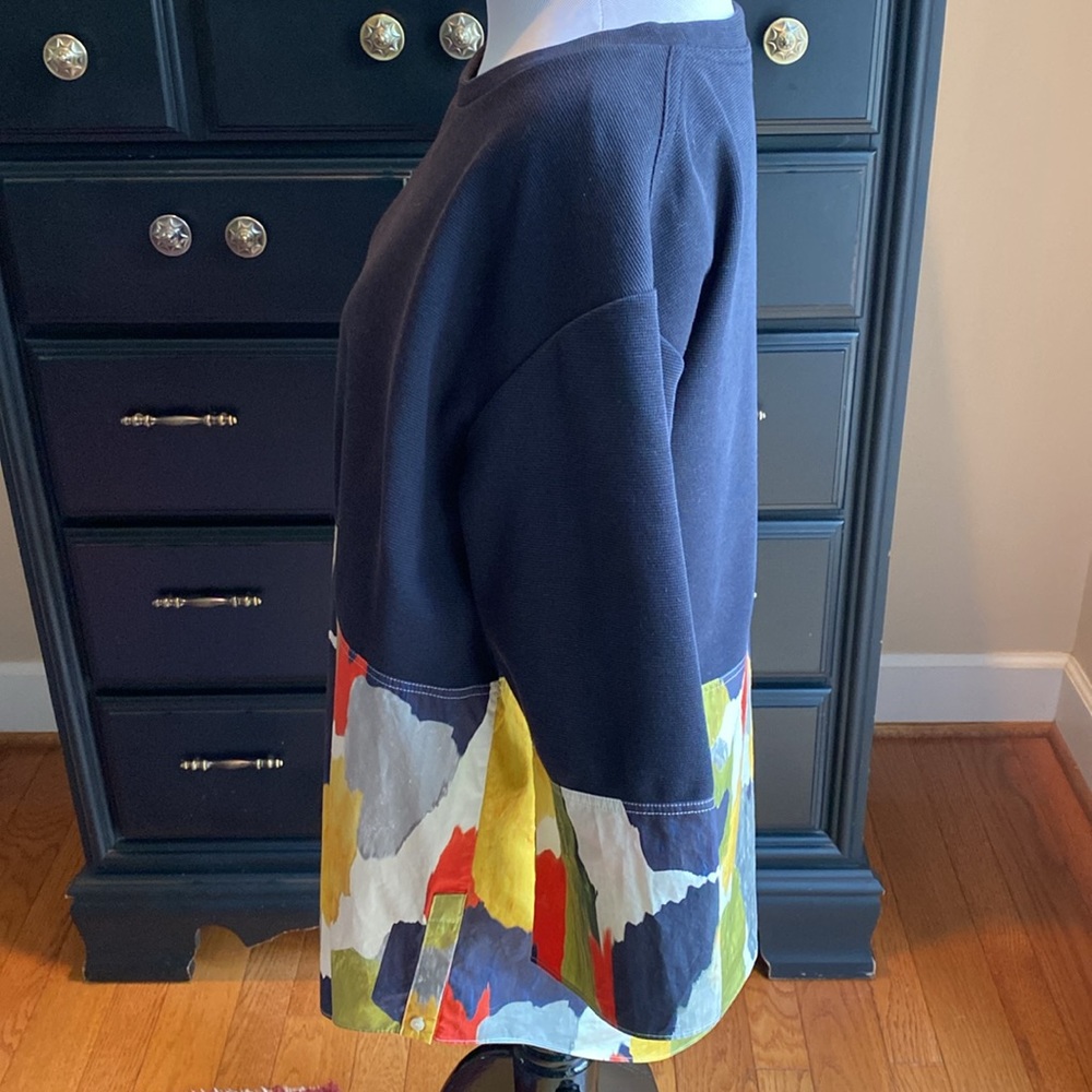 Cos Color Block Watercolor Top Size Small - image 3